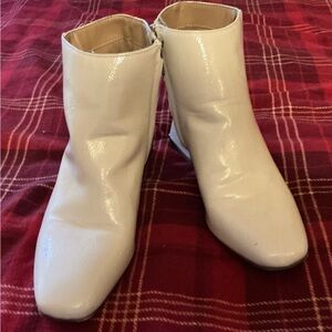 Sam Edelman Circus Winter White Ankle Boots